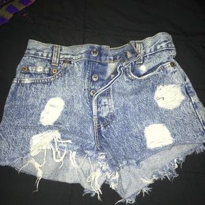 Levi’s button fly shorts